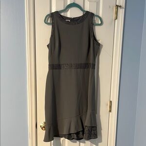 Elegant Gray Sleeveless Dress